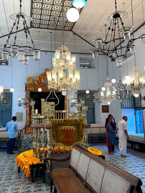 Synagoge klein jüdische-Synagoge-in-Fort-Kochi-Kerala