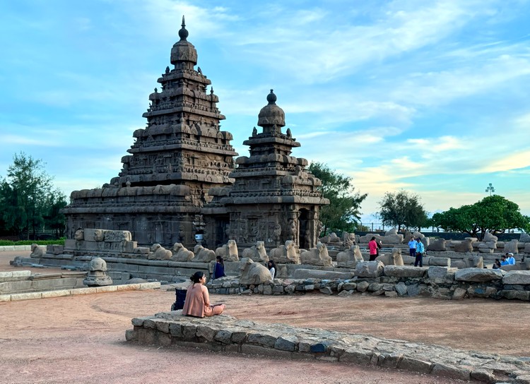 Tempel Mahabalipuram Shore-Tempel-Mahabalipuram-Südindien-Kraftortreise