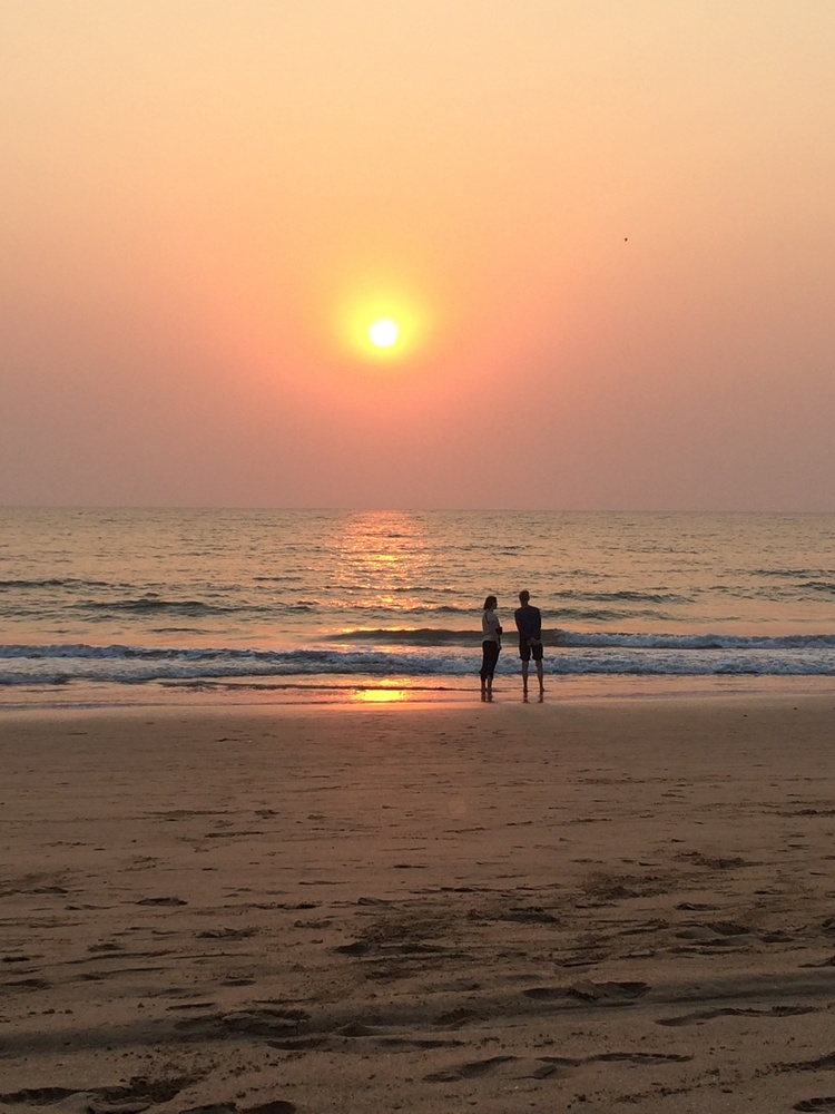 am Strand Sonnenuntergang-am-Strand-Indien-Kraftortreise
