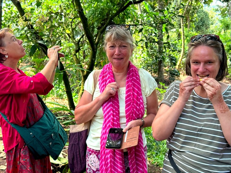 gewürzgarten klein Reisegruppe-im-Gewürzgarten-in-Thekkady